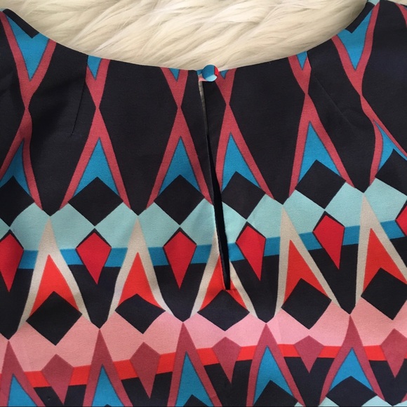 J. Crew Factory printed gallery mosaic shift dress - Picture 6 of 9